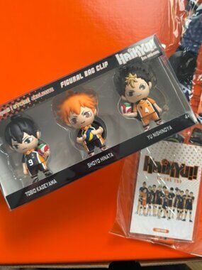 Haikyu! Figural Bag Clips (3 figurines) w/Lanyard